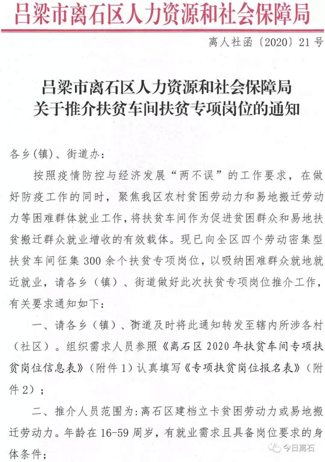 离石区人力资源和社会保障局最新招聘信息详解