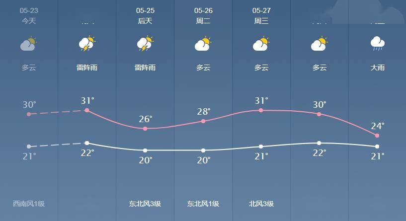 新星村委会最新天气预报